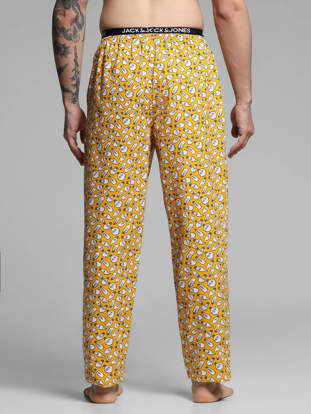 Yellow Light Blub Print Pyjamas - Image 3