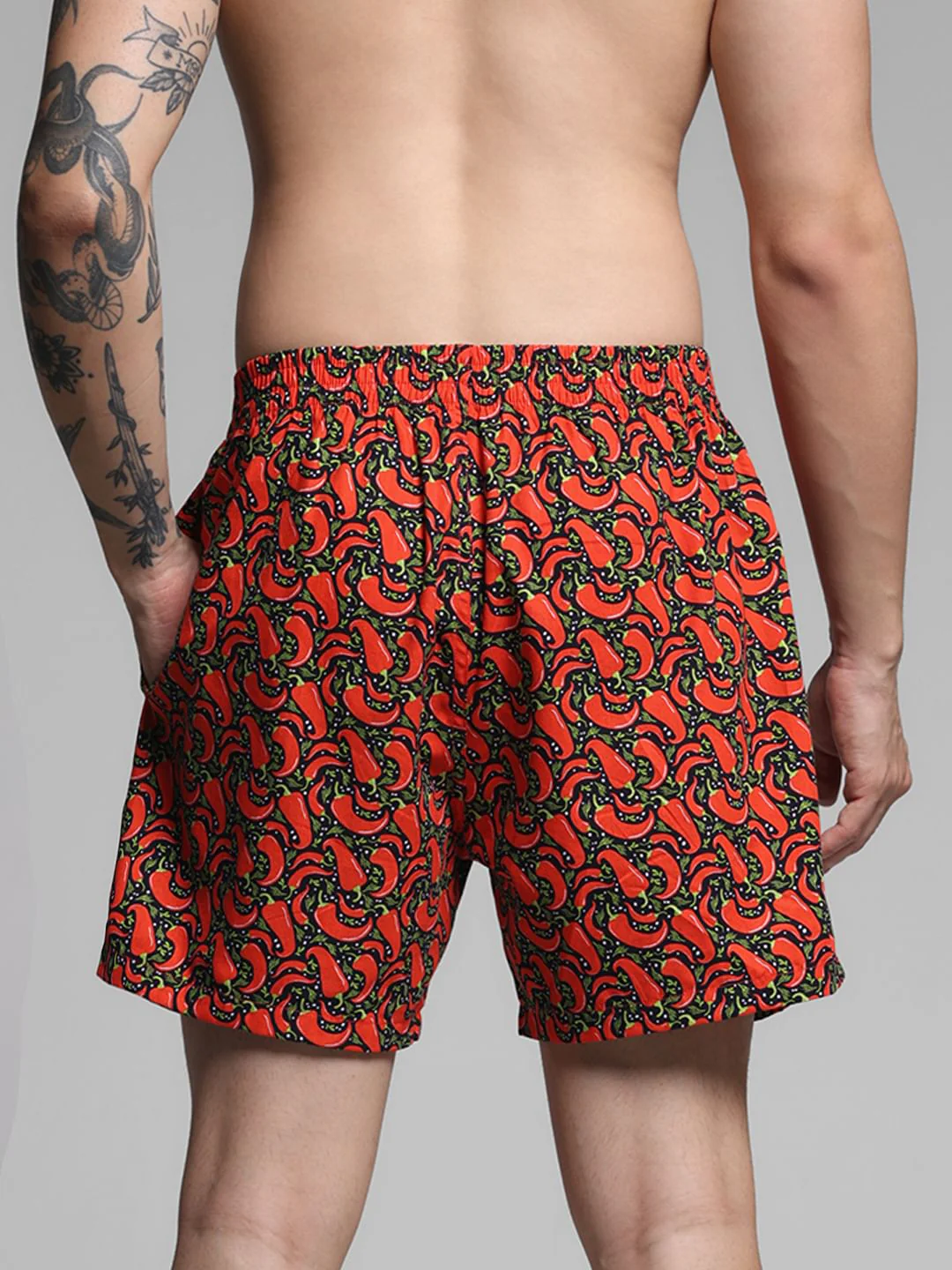 Black Printed Cotton Boxers - Image 3