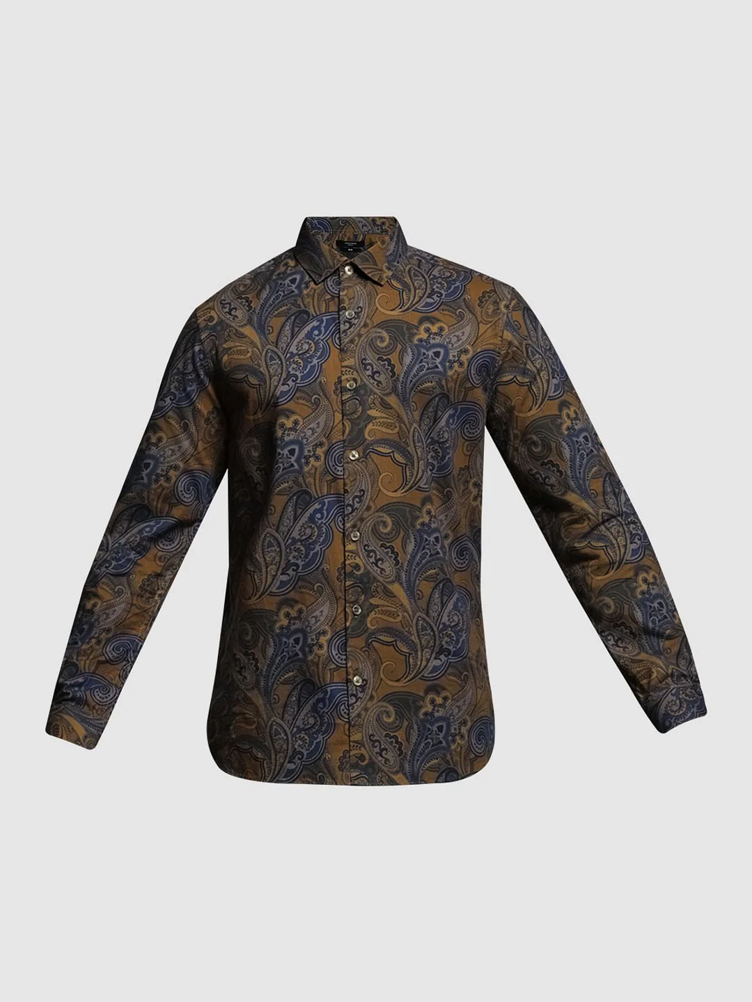 Green Paisley Full Sleeves Shirt - Image 7