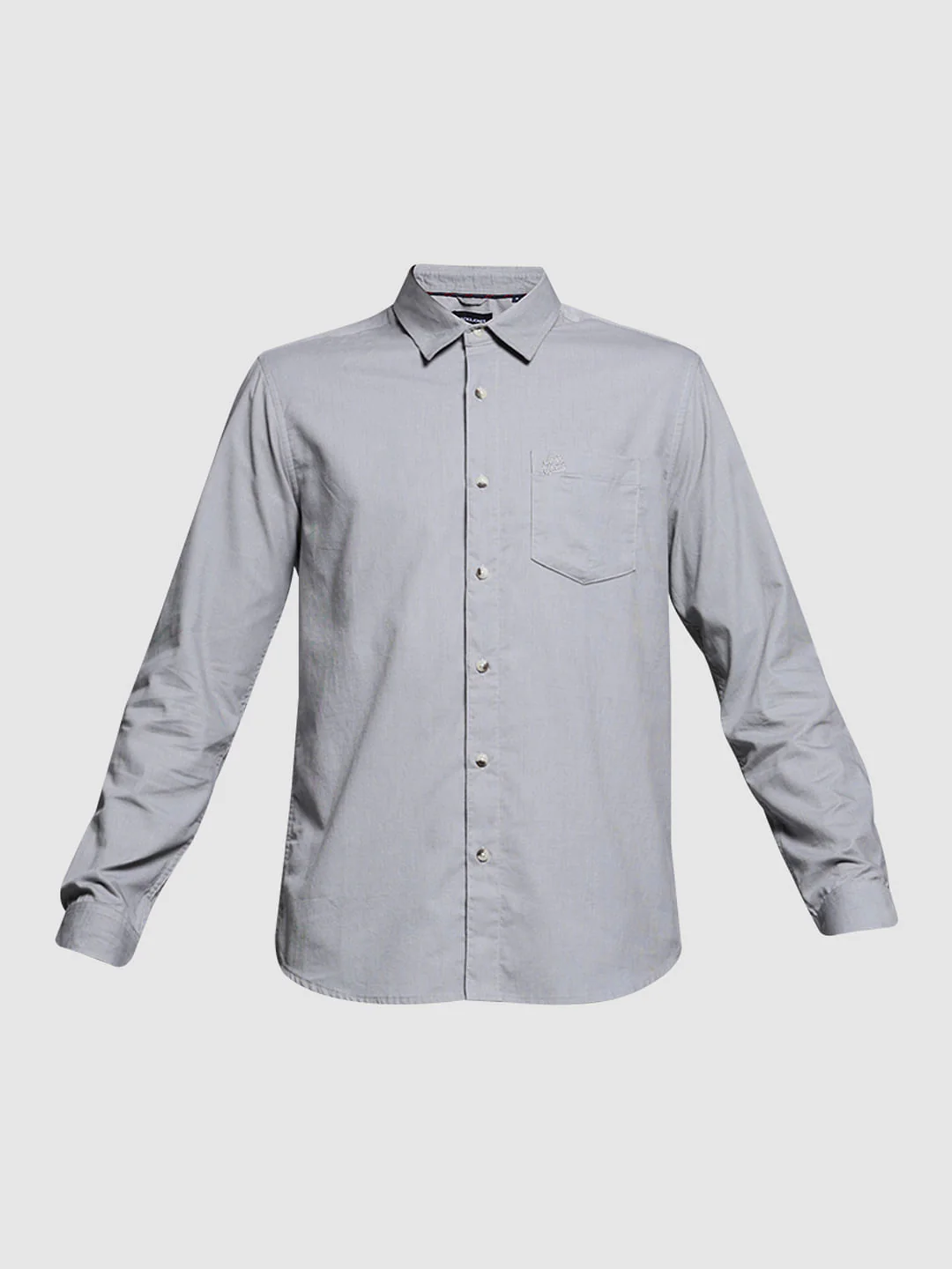 Grey Cotton Full Sleeves Shirt - Image 7