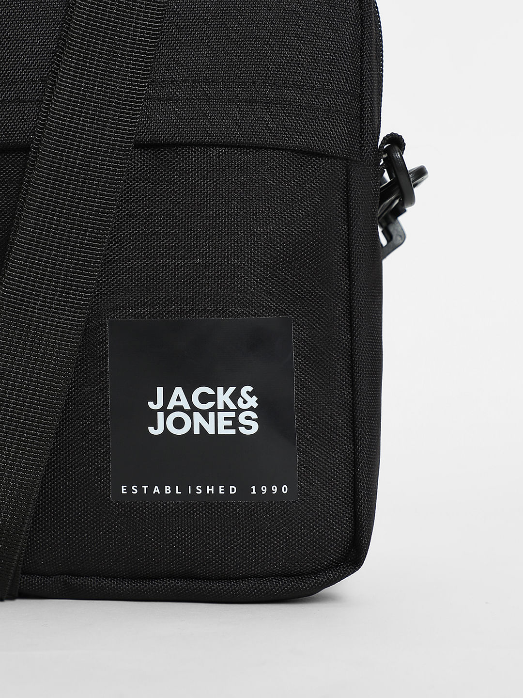 Black Logo Print Small Sling Bag - Image 4