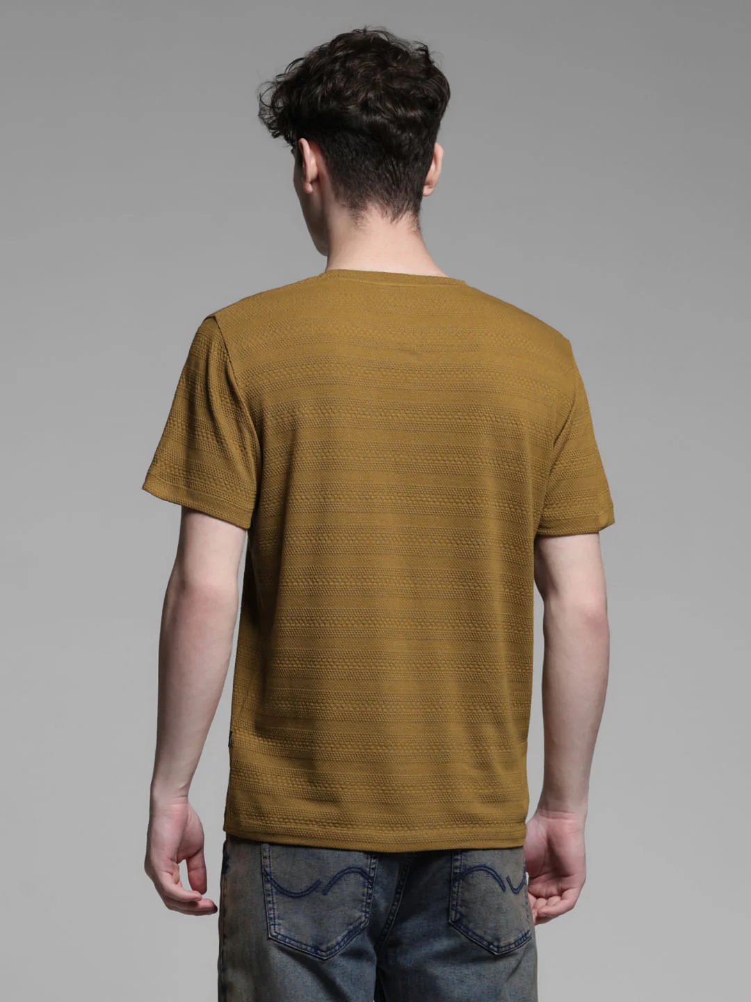 BROWN JACQUARD T-SHIRT - Image 4