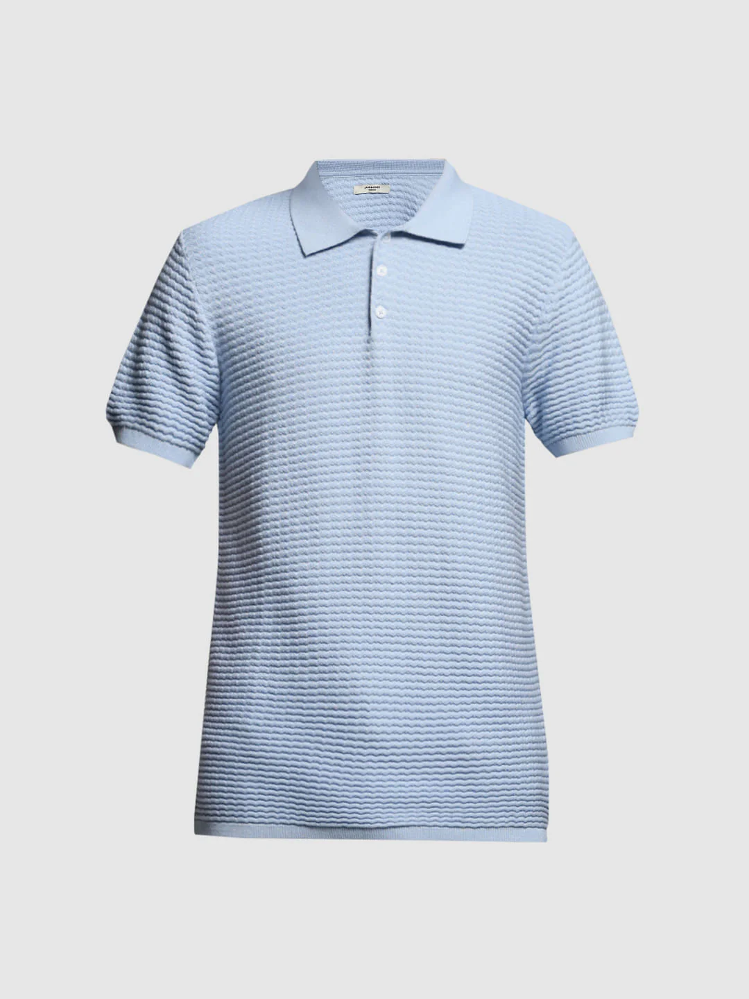 BLUE KNITTED POLO - Image 7