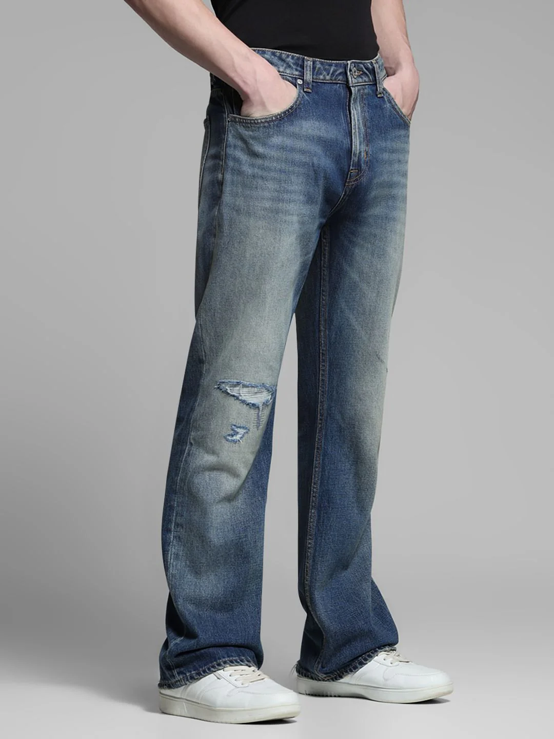 Blue High Rise Cliff Bootcut Jeans - Image 2