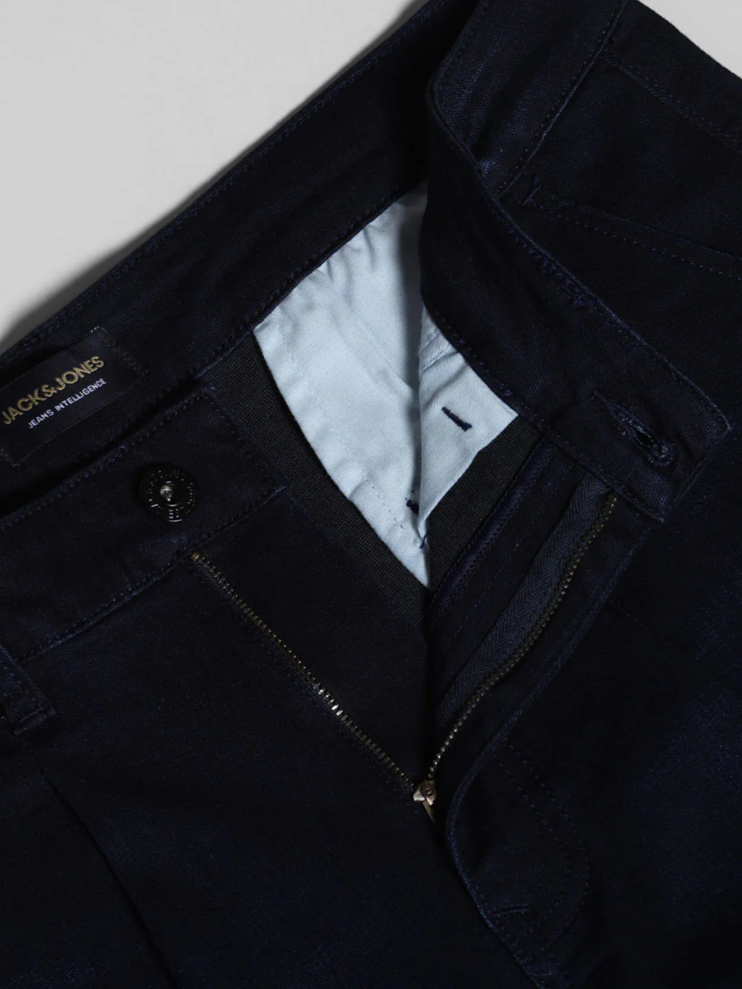 Dark Blue Low Rise Regular Fit Jeans - Image 5
