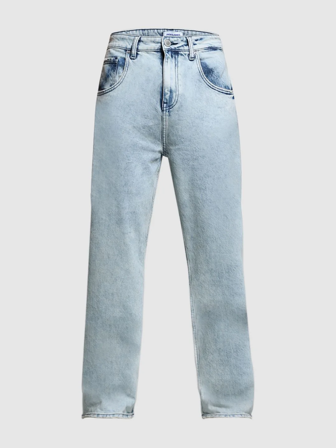 Light Blue High Rise Dario Loose Fit Jeans - Image 7