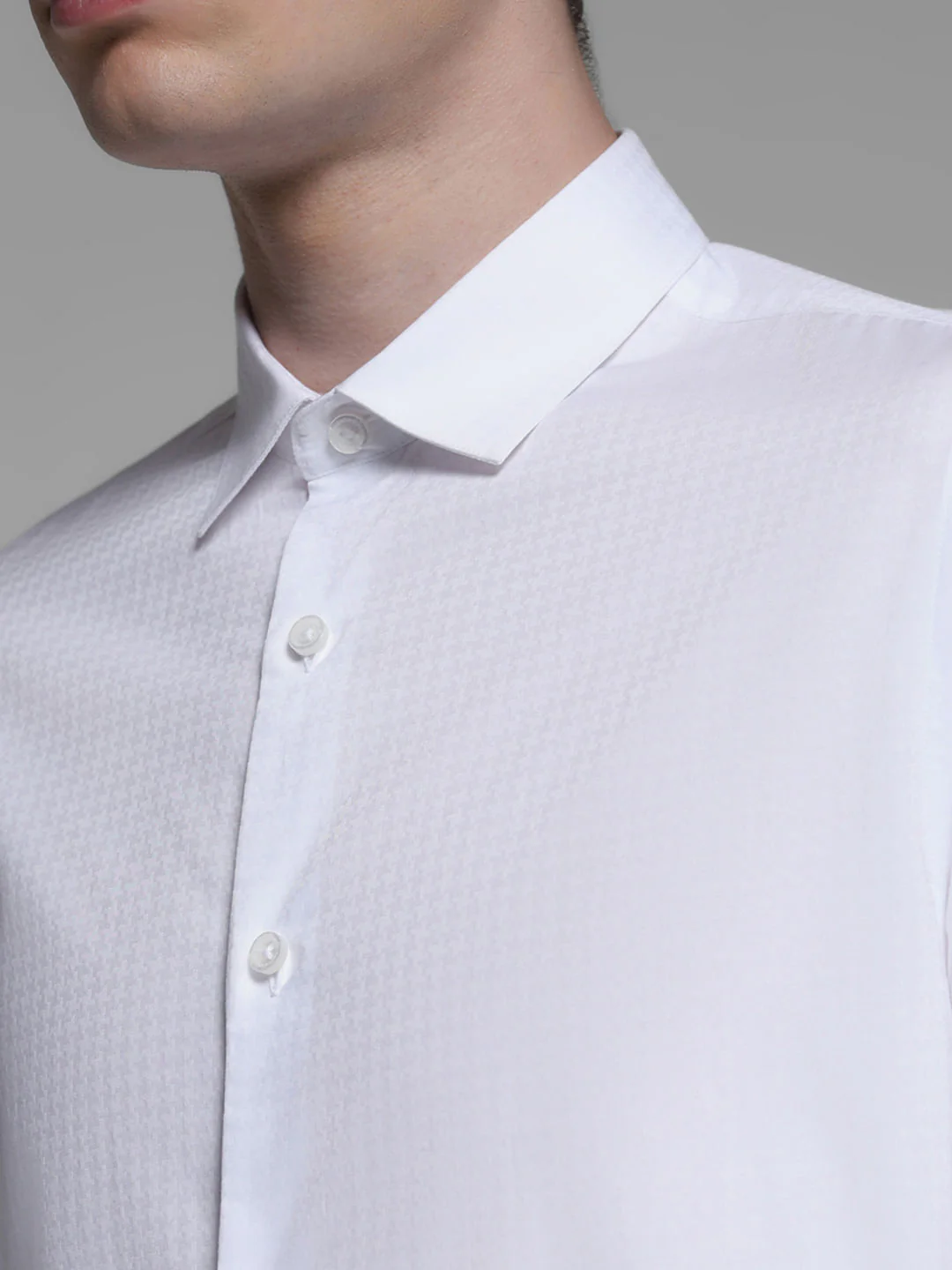 BLUE COTTON FULL SLEEVES SHIRT - Image 5