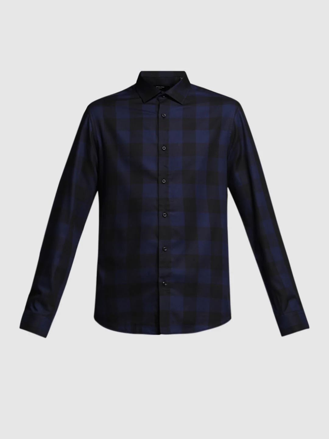 BLUE CHECK PRINT SHIRT - Image 7