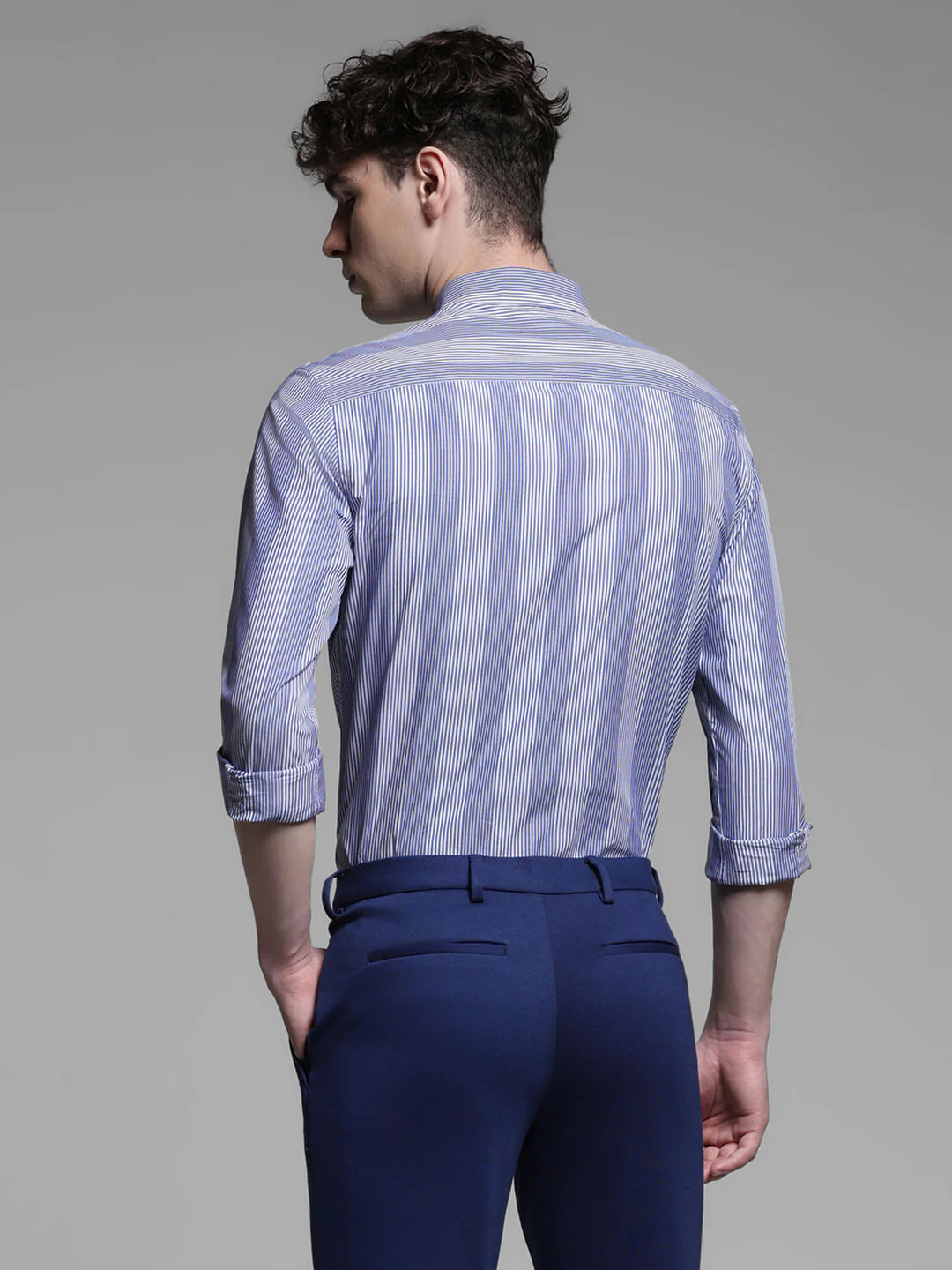 BLUE STRIPED SHIRT - Image 4