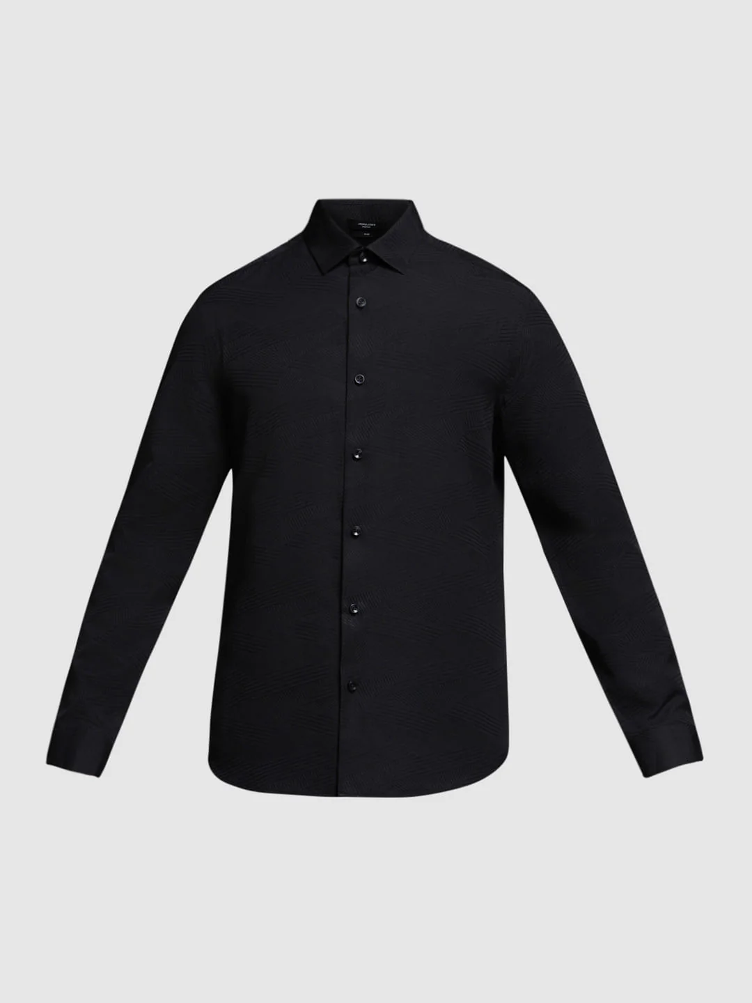 Black Dobby Full Sleeves Shirt - Image 7