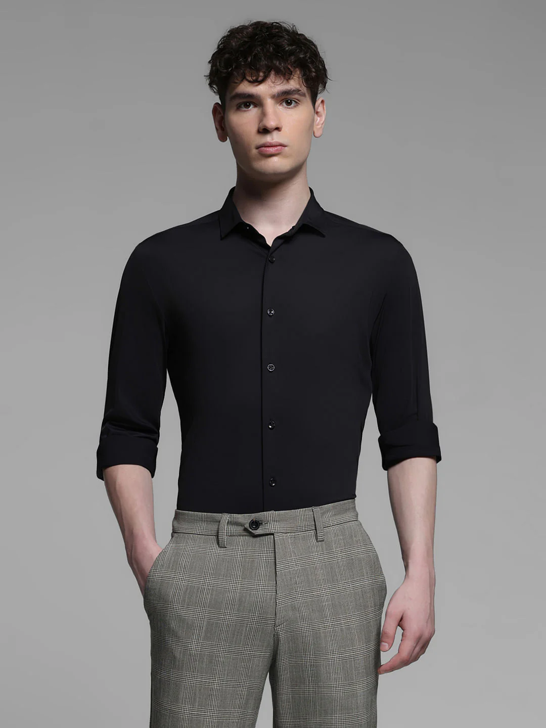 BLACK FULL SLEEVES SHIRT - Image 2