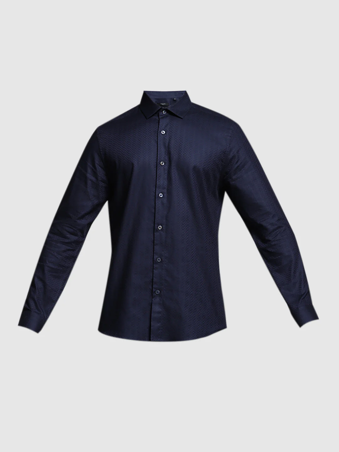 Dark Blue Dobby Formal Shirt - Image 7