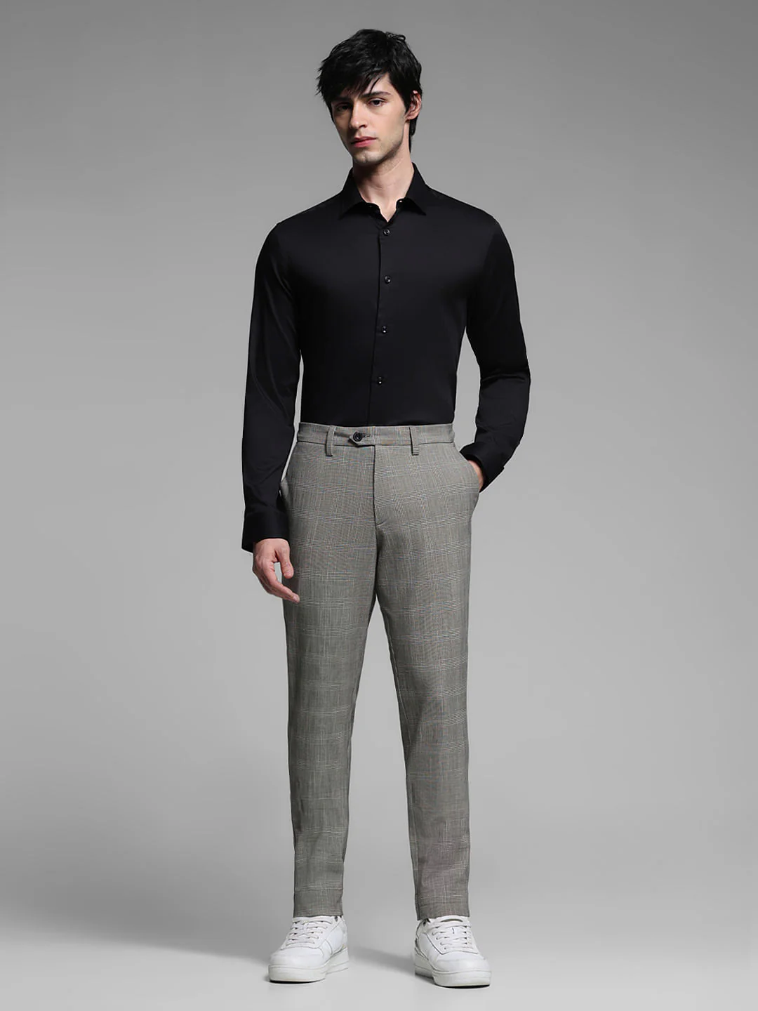 Black Cotton Formal Shirt - Image 6