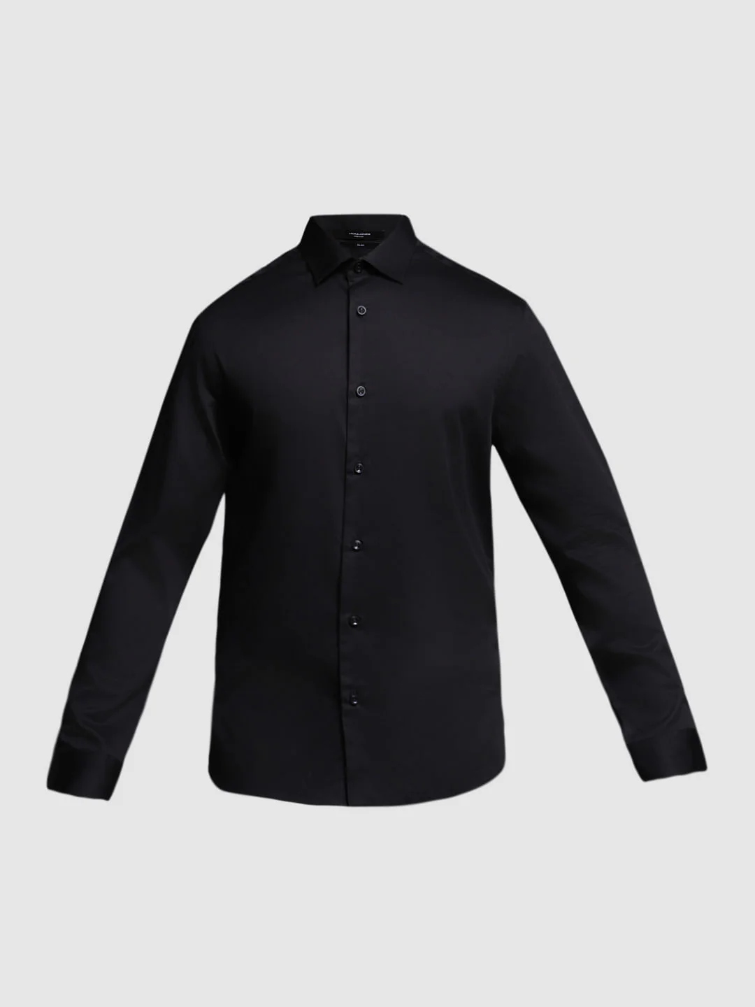 Black Cotton Formal Shirt - Image 7