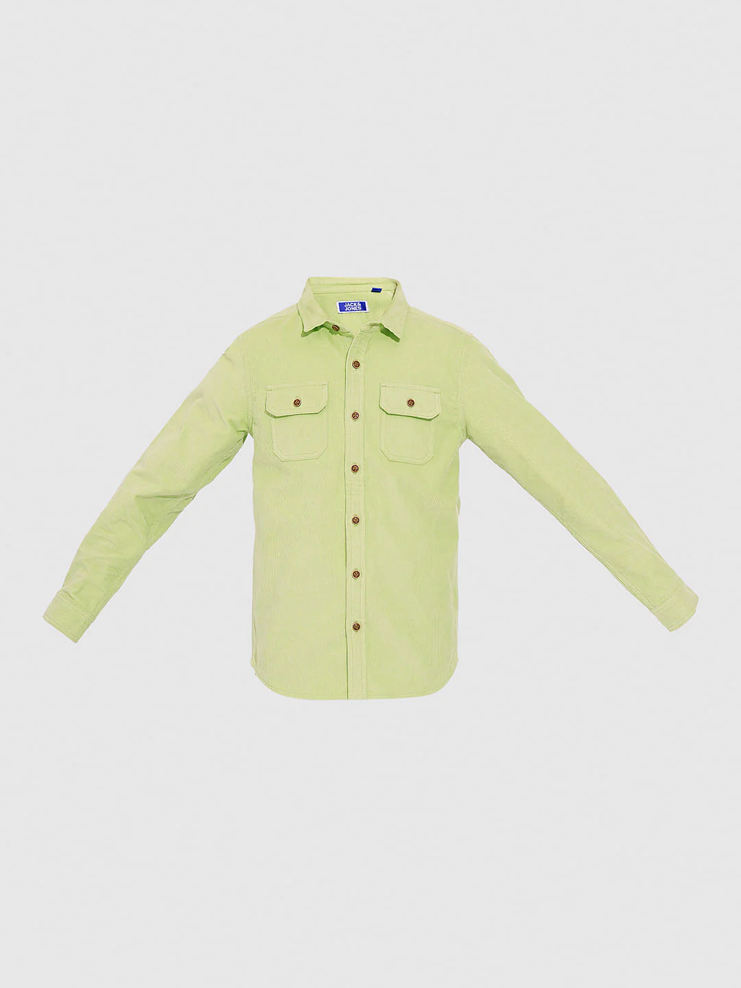 Boys Pastel Green Corduroy Shirt - Image 7