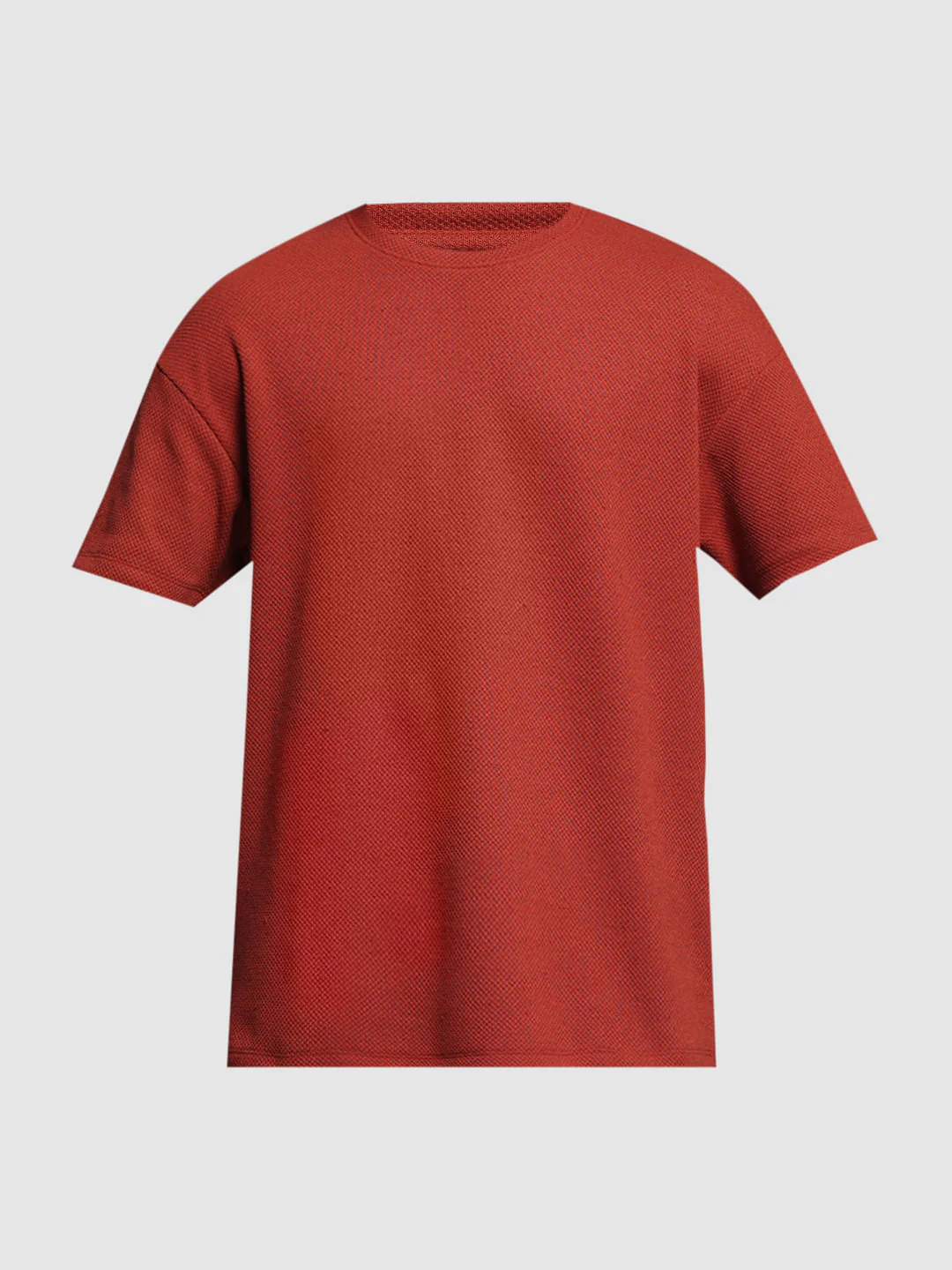 Dark Red Crew Neck T-shirt - Image 7