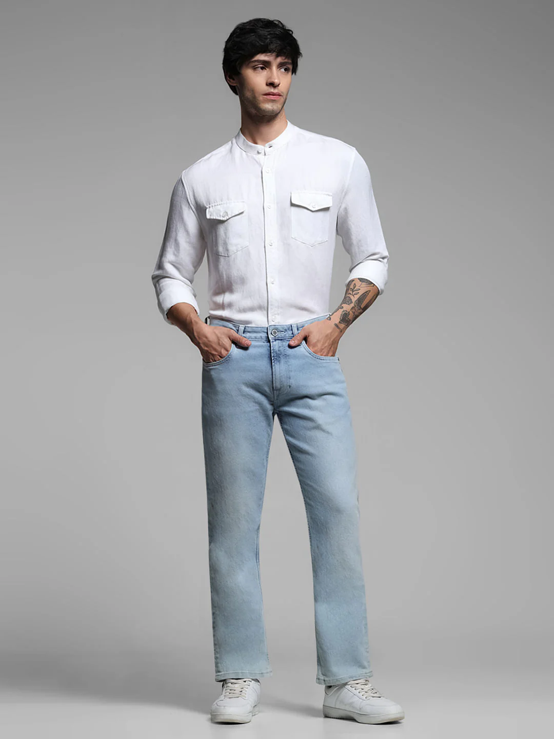 WHITE LINEN SHIRT - Image 6