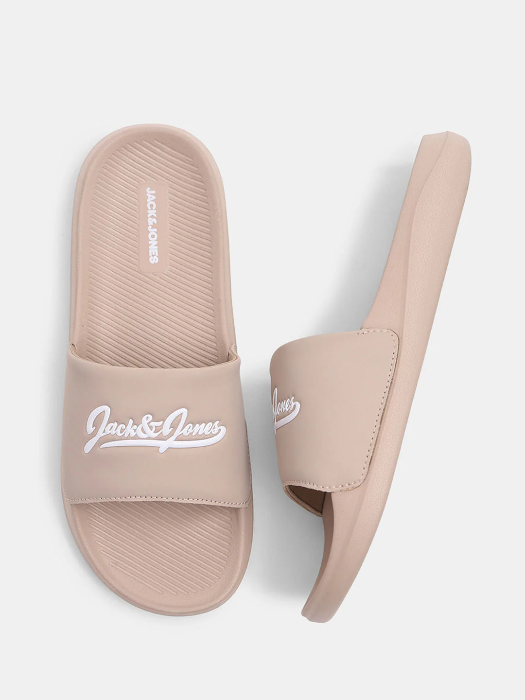 Brown Logo Print Pool Sliders - Image 3