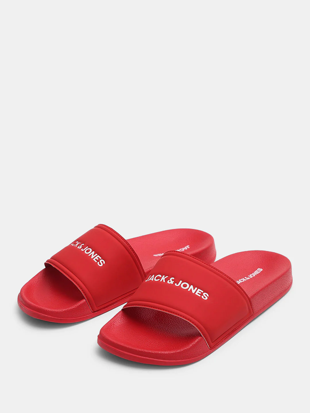 Red Logo Print Pool Sliders - Image 6