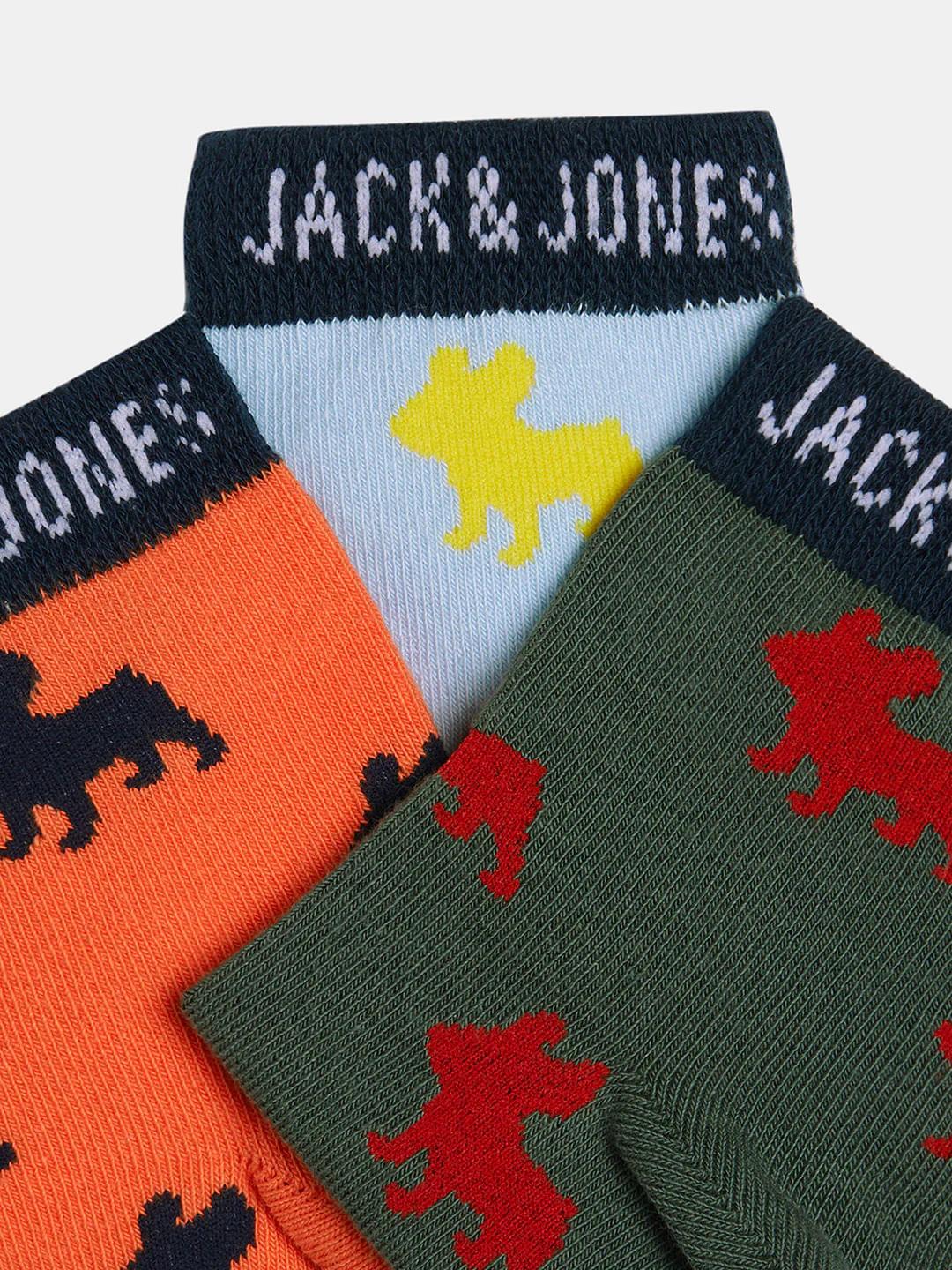 Boys Pack Of 3 Jacquard Printed Socks - Image 6