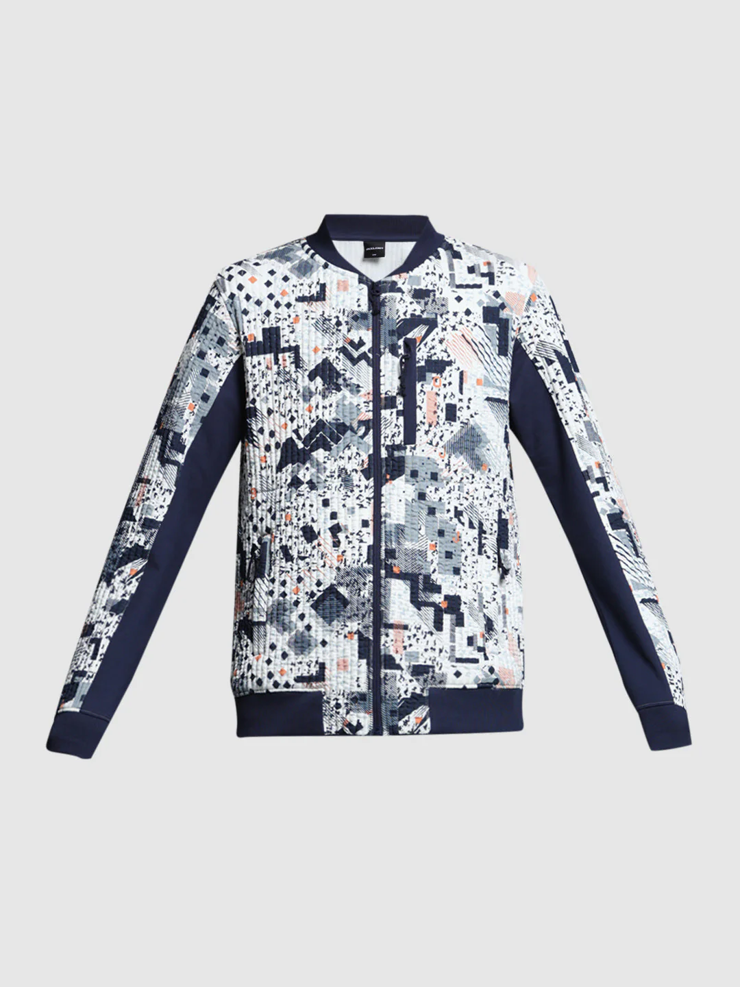 White Printed Sweat Jacket - Image 7