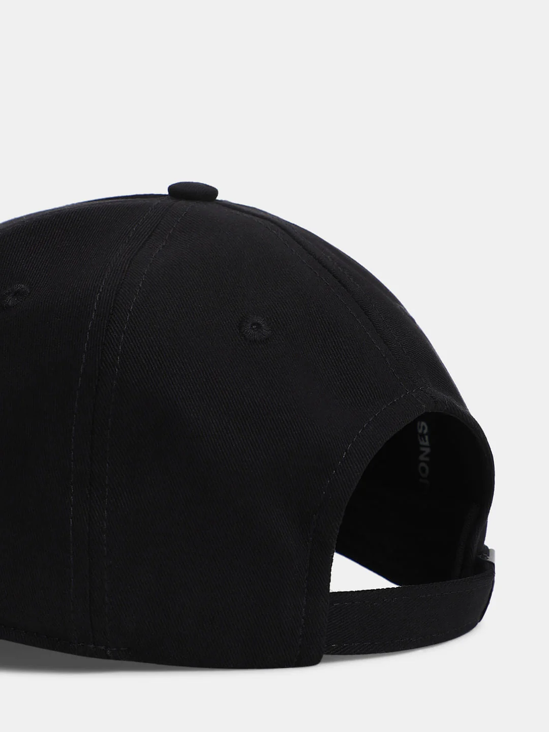 Black Embroidered Baseball Cap - Image 5