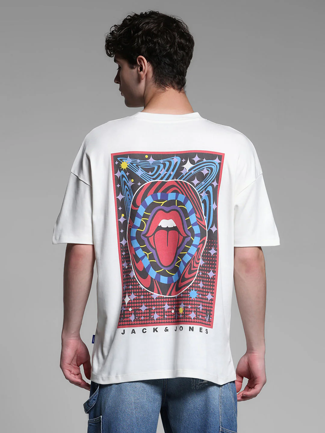 WHITE PRINTED T-SHIRT - Image 4