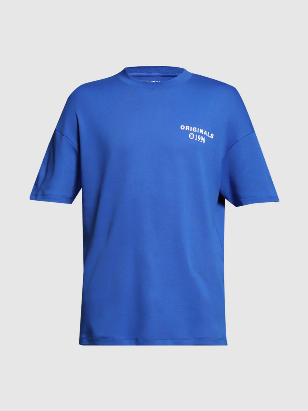 Blue Cotton Crew Neck T-shirt - Image 7