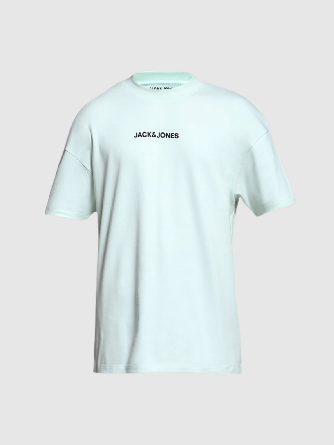 Men's Oversized Cotton Crew Neck Graphic T-Shirt - Clearly Aqua - Image 7