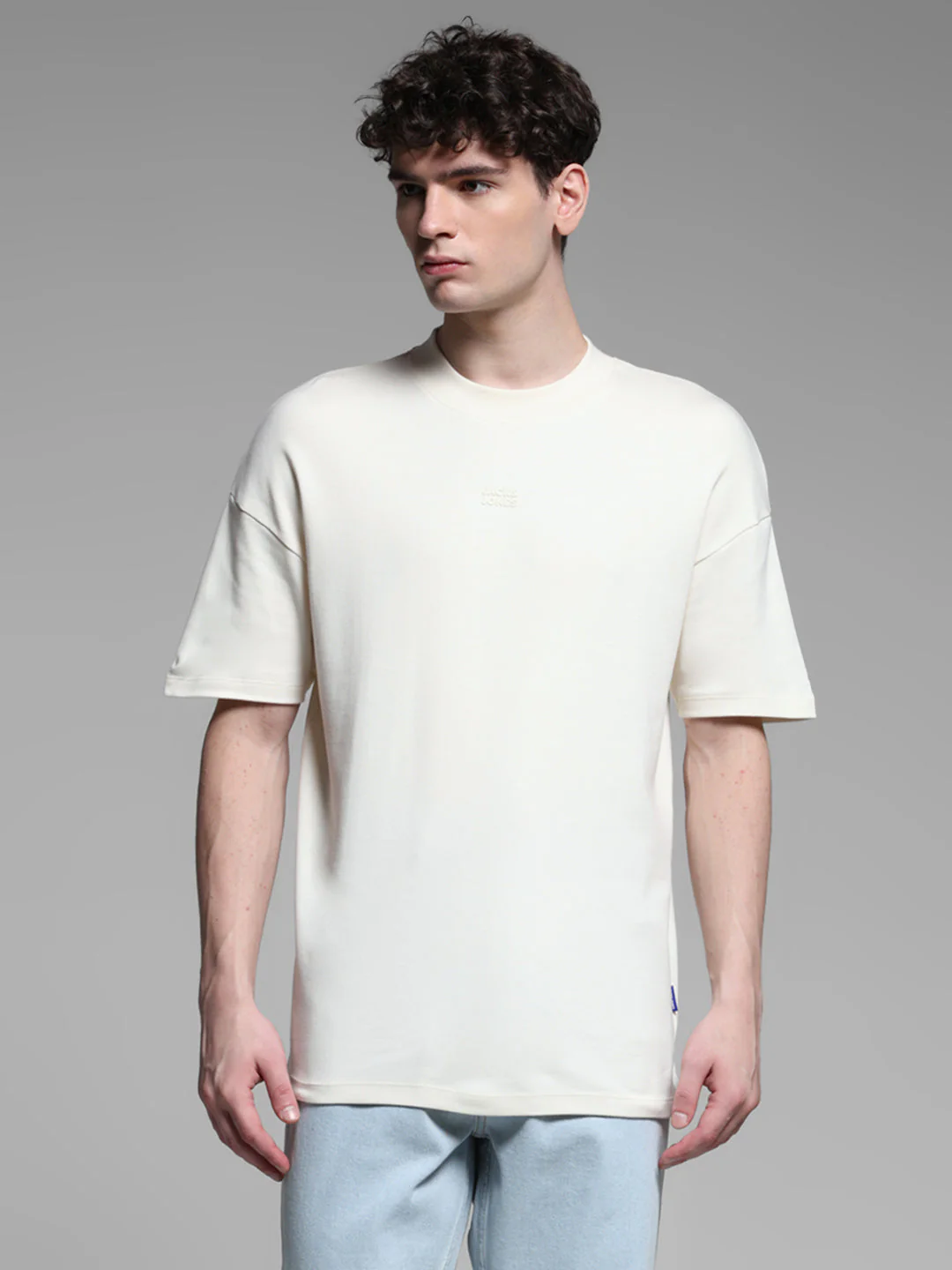Off-White Printed Oversized Crew Neck T-shirt - Image 2