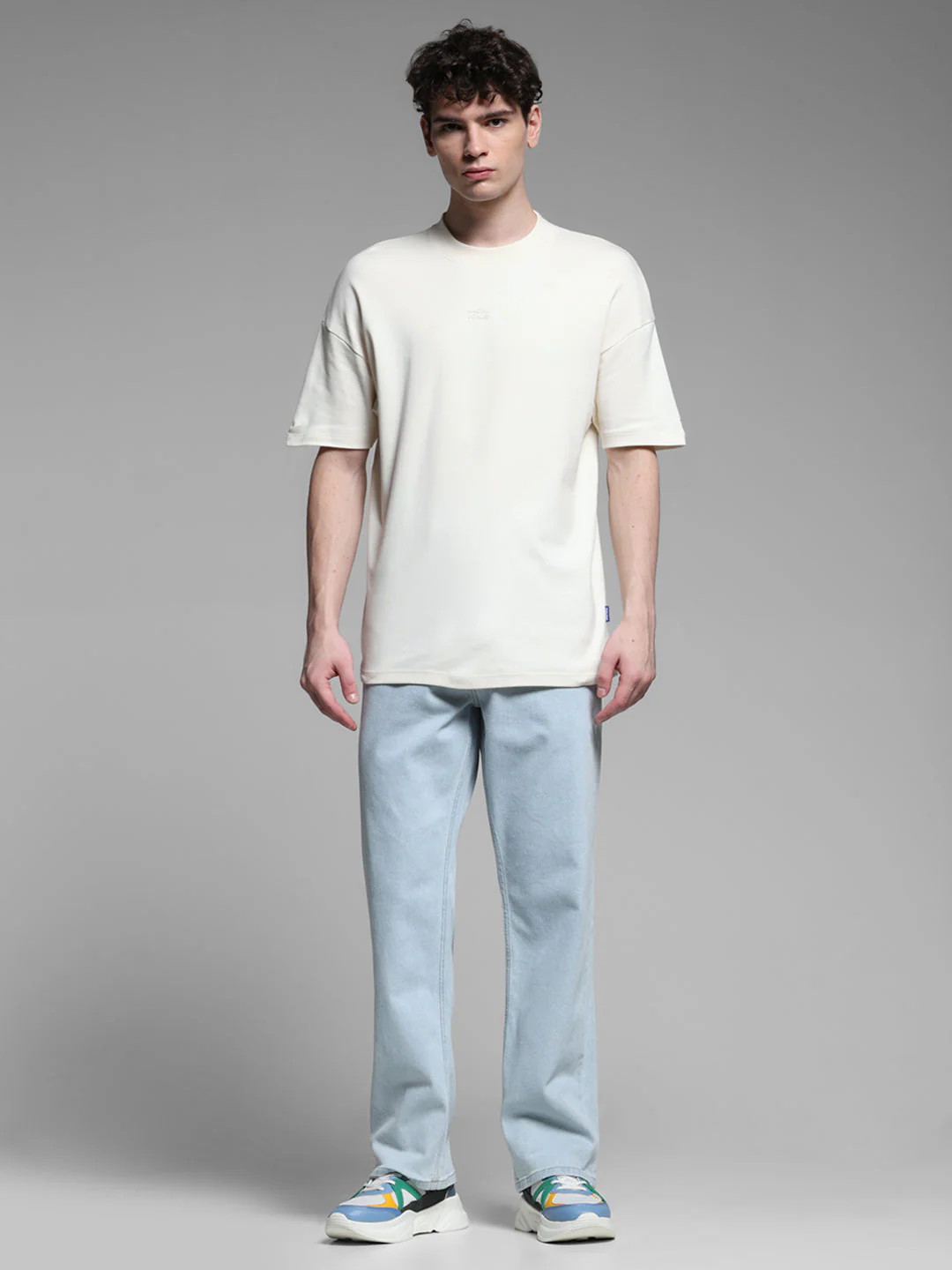 Off-White Printed Oversized Crew Neck T-shirt - Image 6