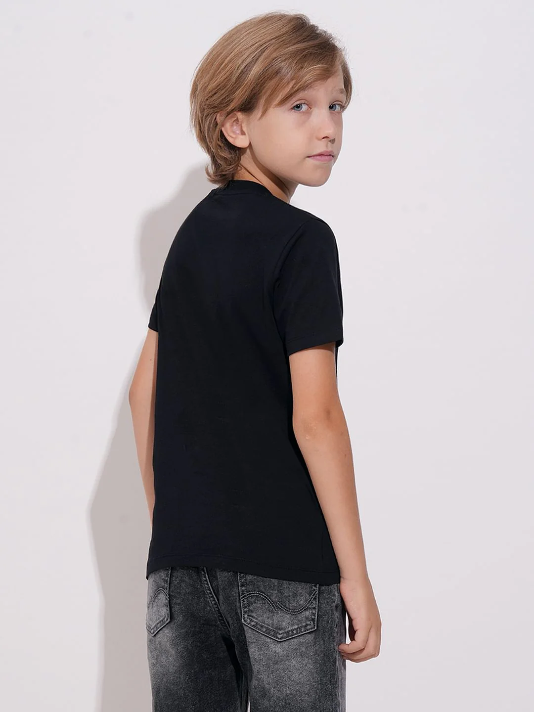 Boys Black Doggo Print T-shirt - Image 4