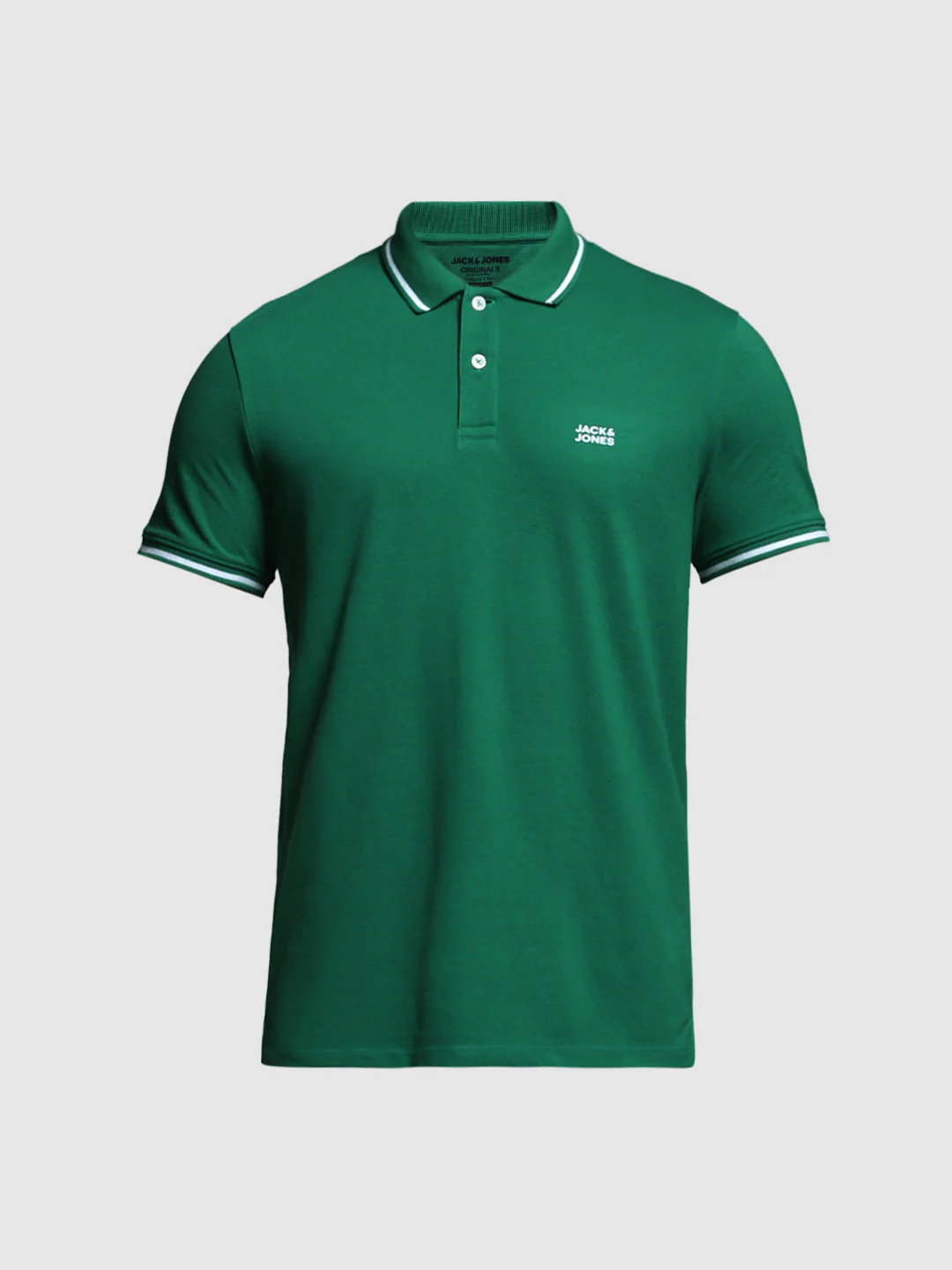 Green Contrast Tipped Polo - Image 7