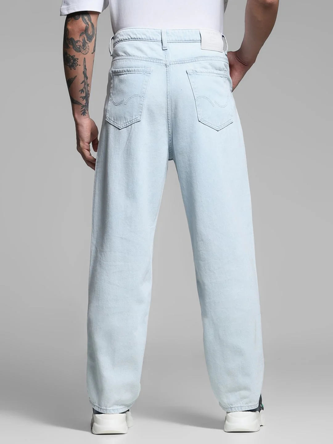 Light Blue High Rise Dario Loose Fit Jeans - Image 3