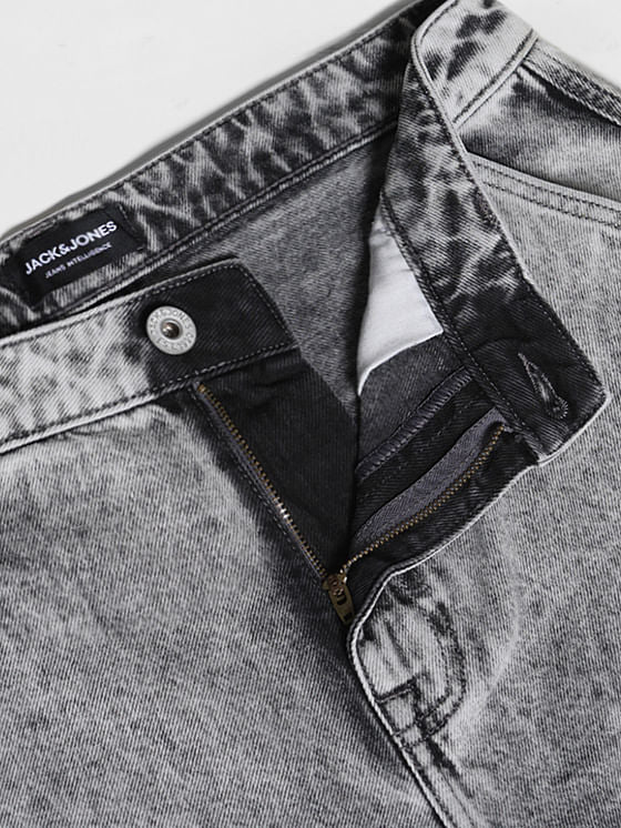 Grey Pocket Detail Dario Loose Fit Jeans - Image 5
