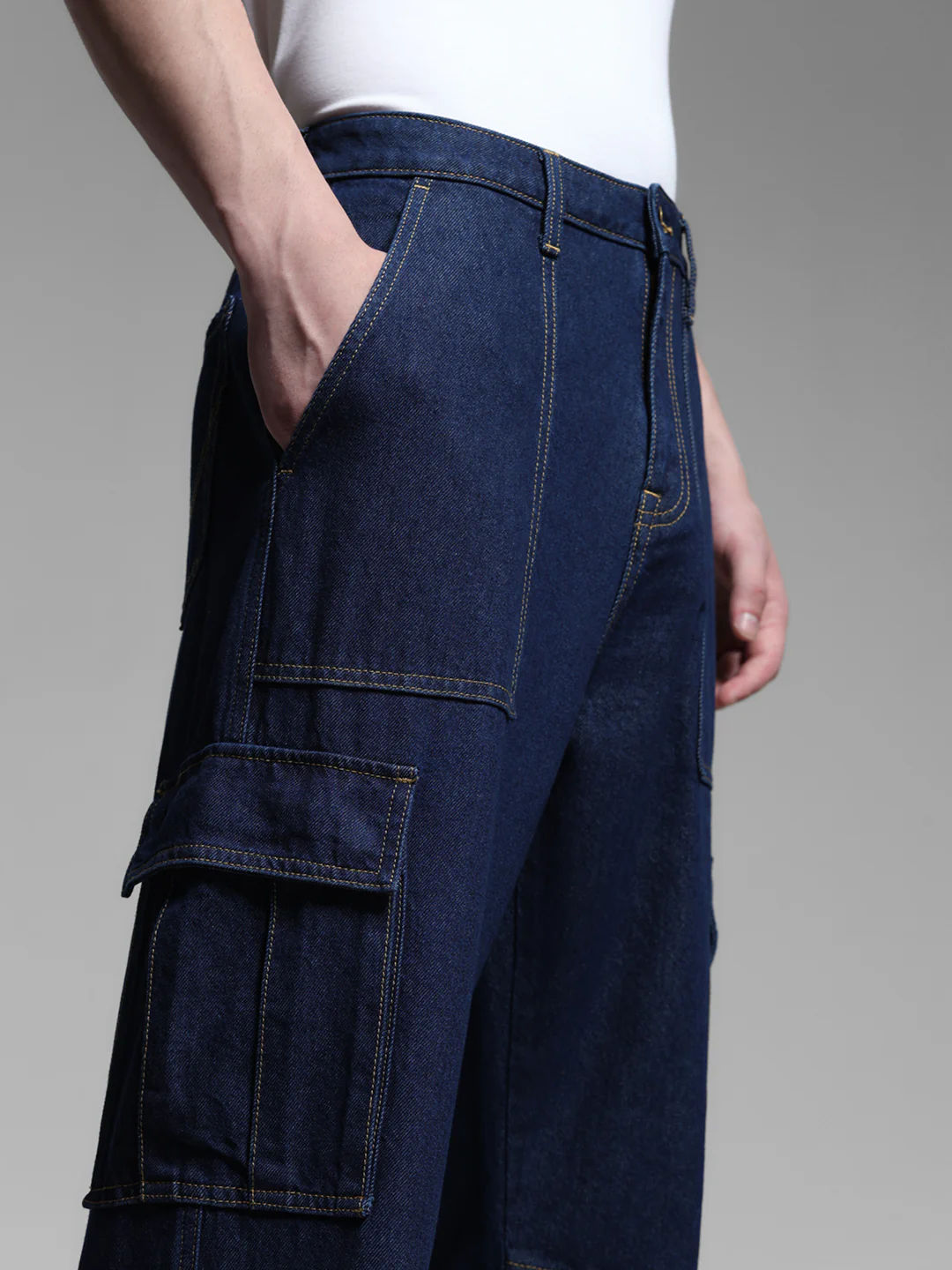 Dark Blue High Rise Anti Fit Jeans - Image 4