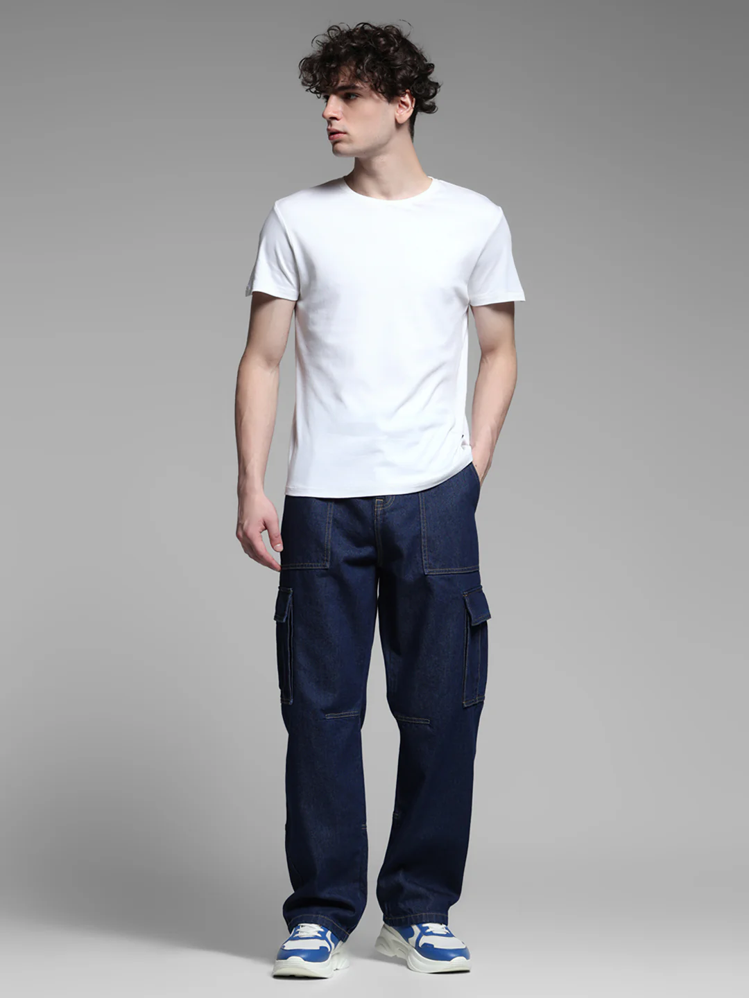 Dark Blue High Rise Anti Fit Jeans - Image 6