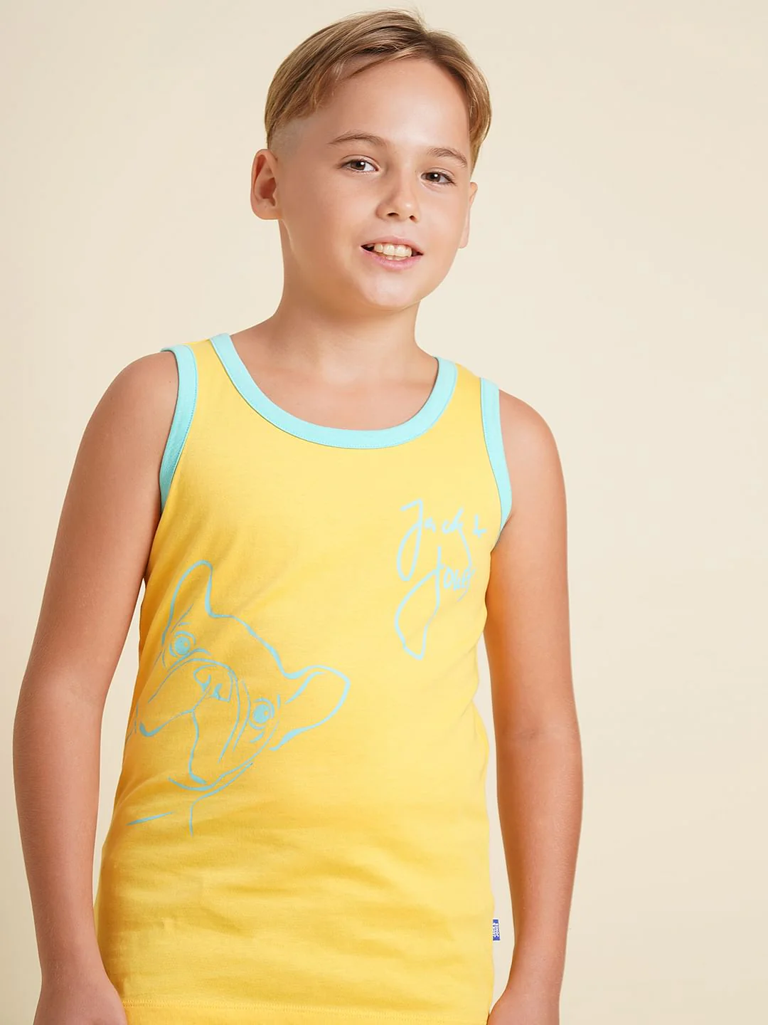 Boys Yellow Doggo Print T-shirt - Image 6
