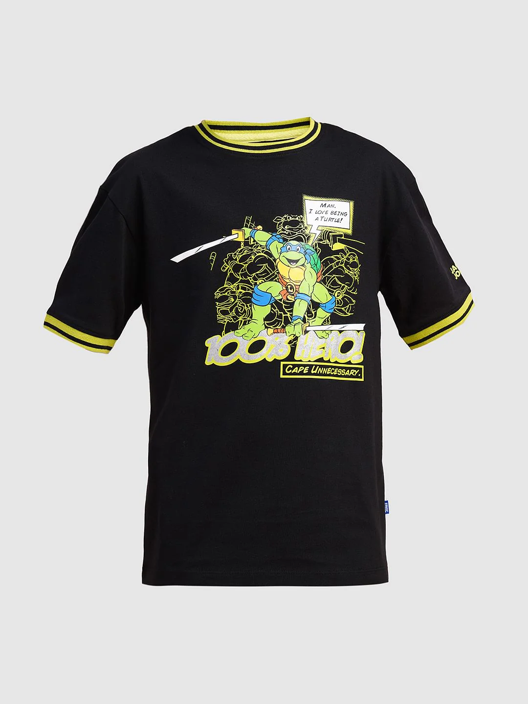 Boys Black Ninja Turtles Print T-shirt - Image 7