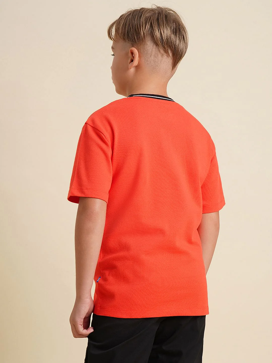 Boys Red Embroidered Doggo Print T-shirt - Image 4