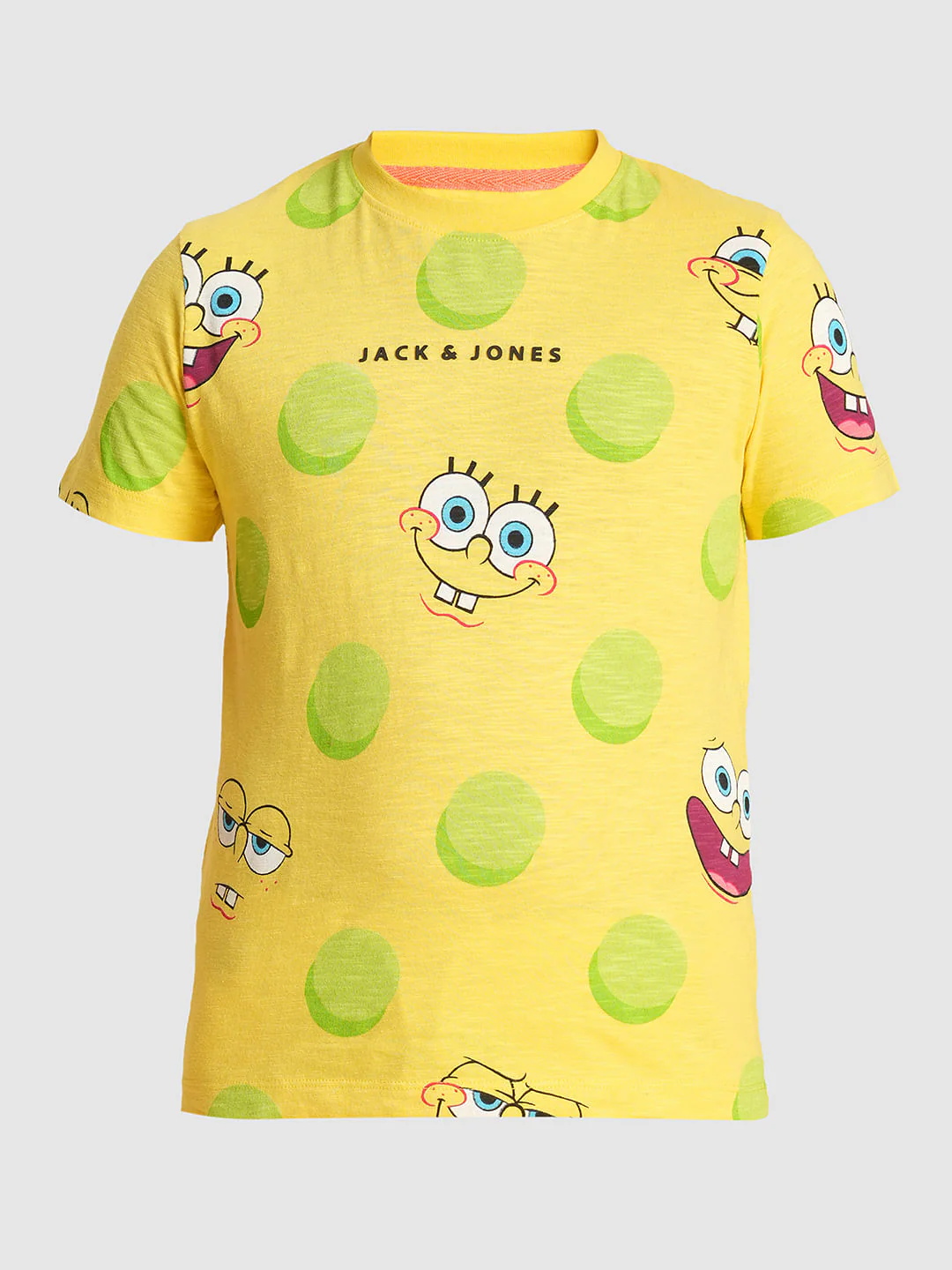 Boys Yellow SpongeBob Print Co-ord Set T-Shirt - Image 7