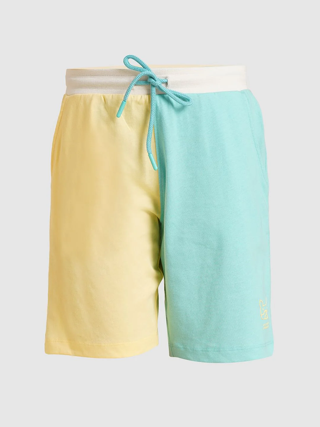 Boys Blue Colourblocked Co-ord Set Shorts - Image 7