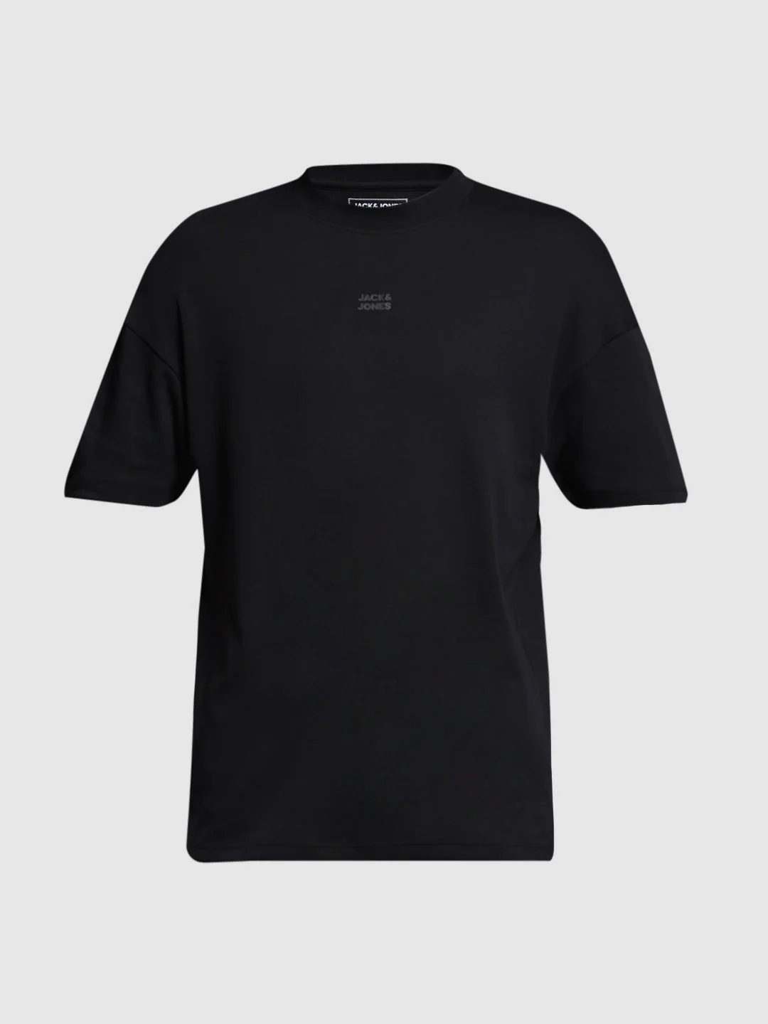 Men's Black Cotton Oversized Crew Neck Graphic T-Shirt - Image 7