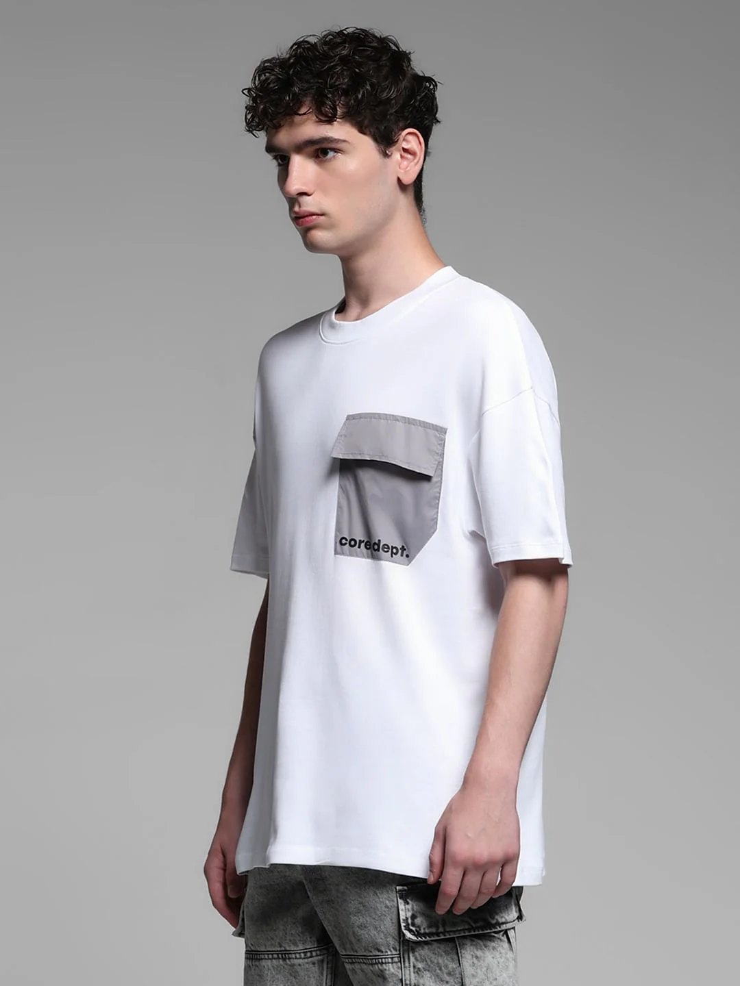 WHITE COTTON T-SHIRT - Image 3