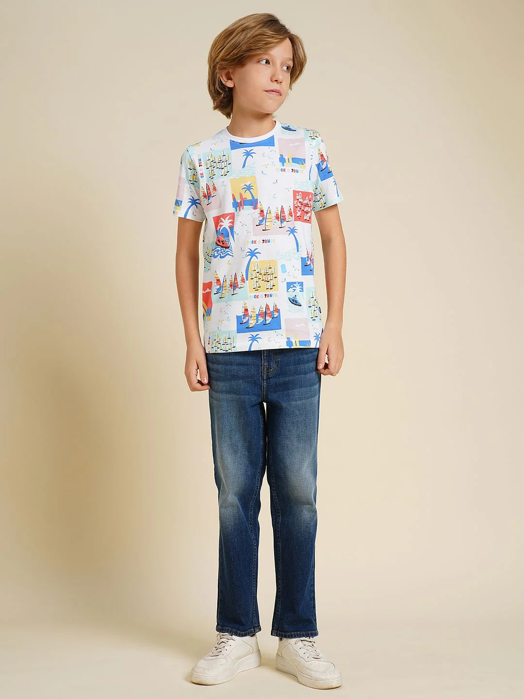Boys Blue Clark Regular Fit Jeans - Image 5