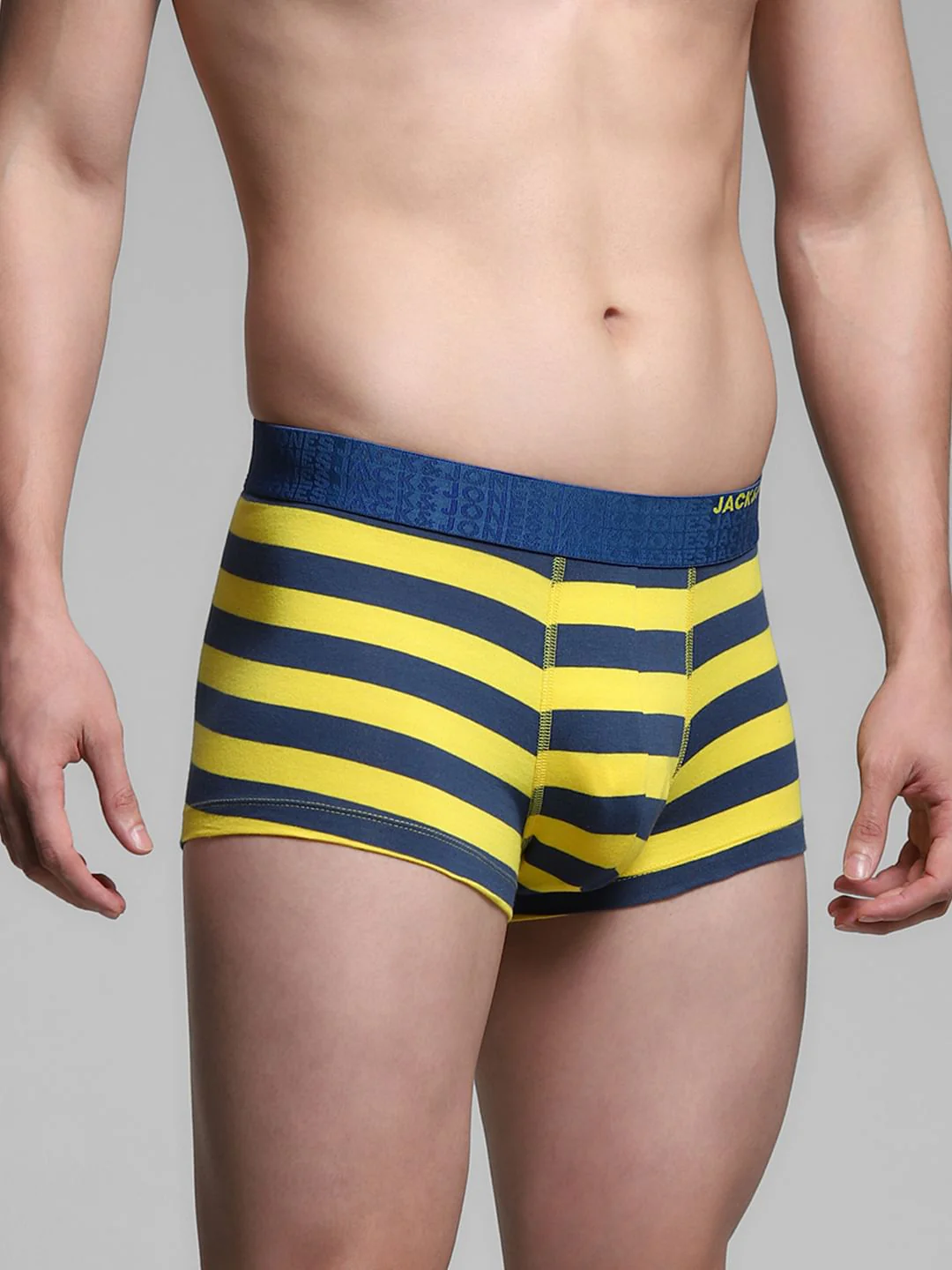 Yellow Rugby Striped Trunks - Image 2
