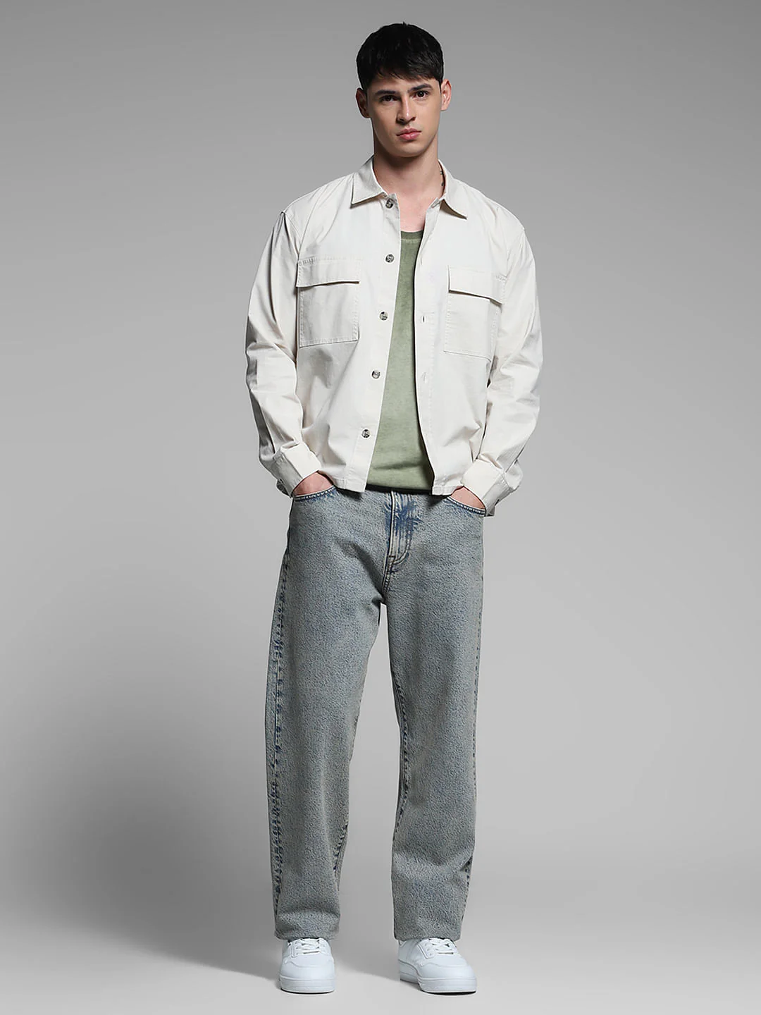 Off-White Cotton Overshirt - Image 6