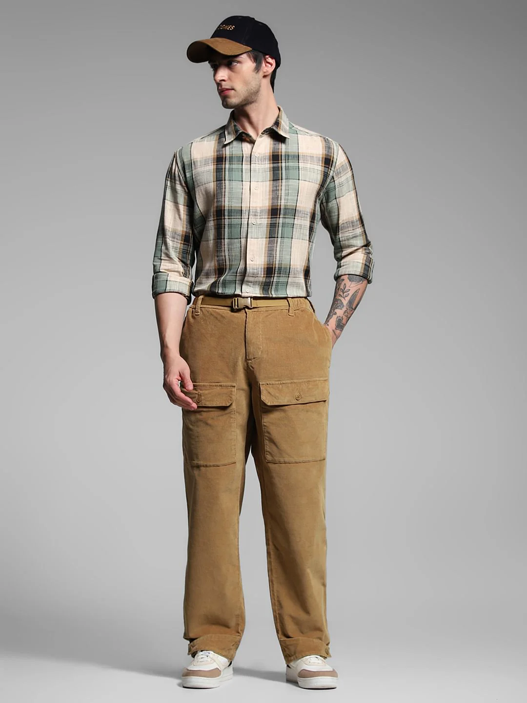 Brown Mid Rise Loose Fit Pants - Image 7