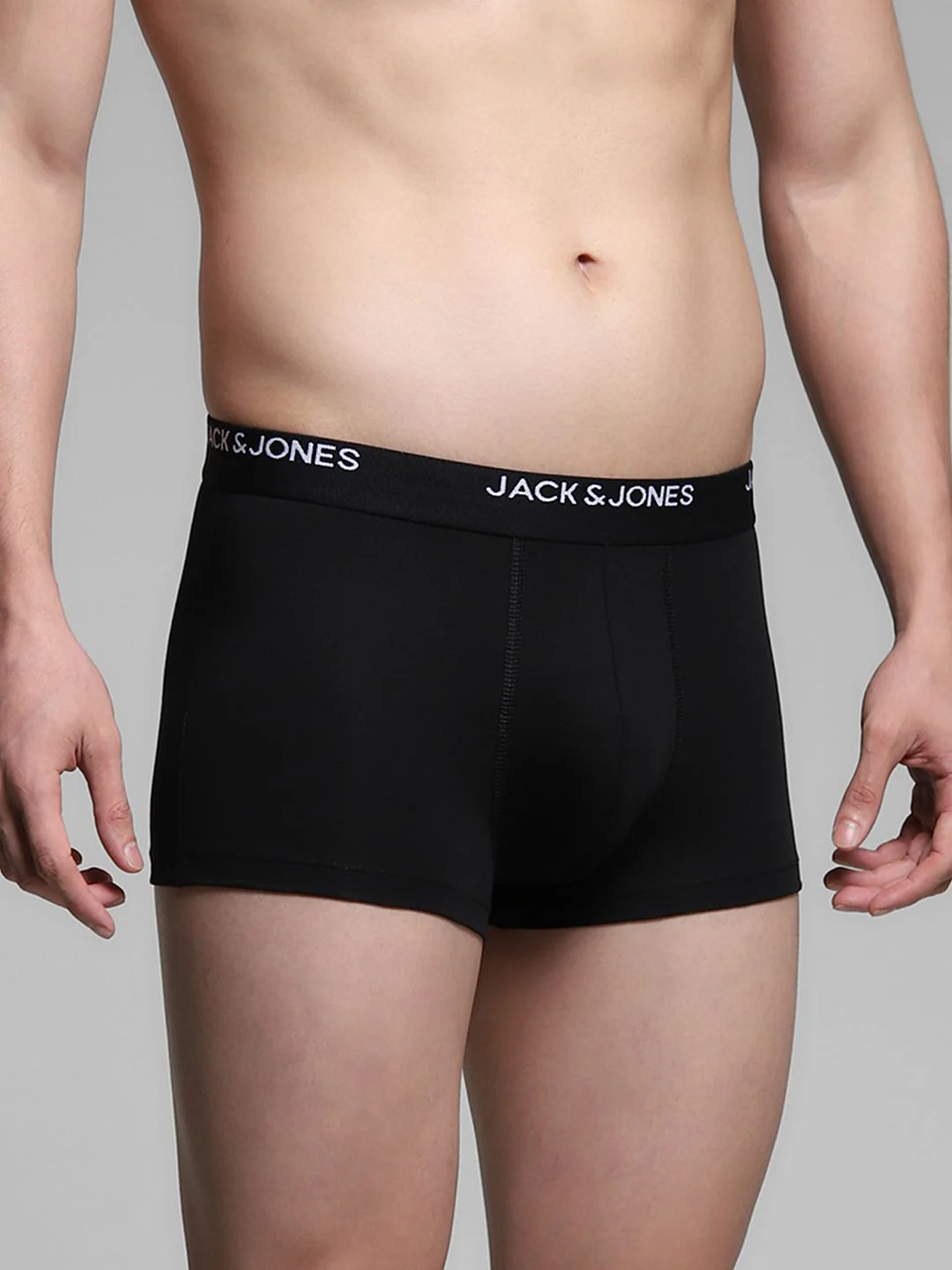 Pack of 5 Black Logo Print Trunks - Image 3
