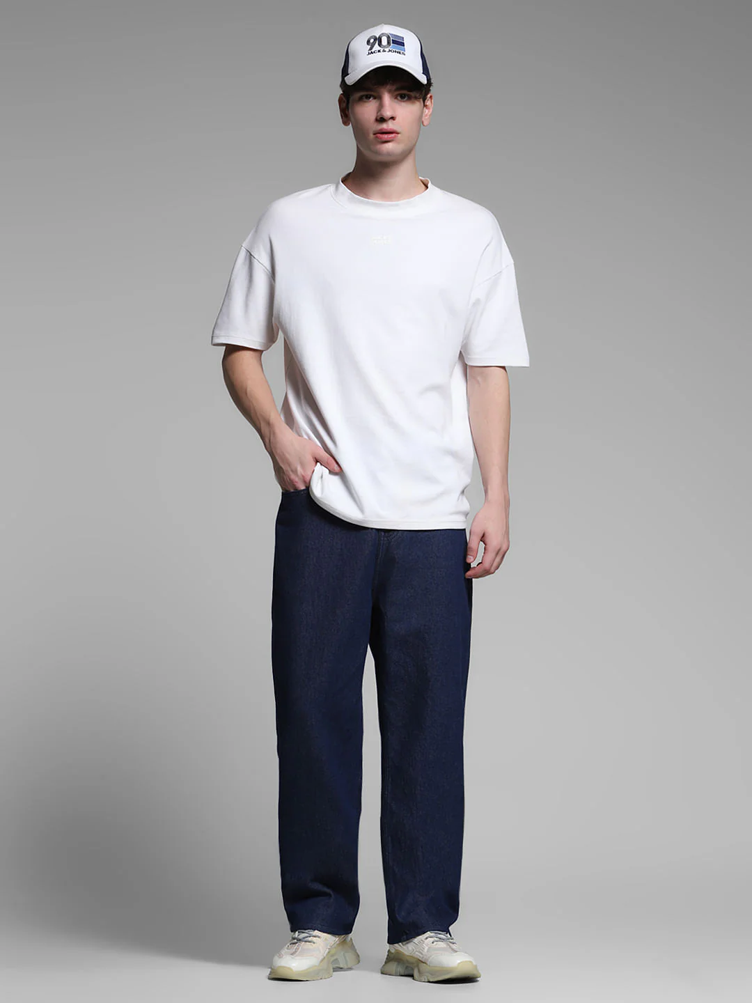 Blue High Rise Dario Loose Fit Jeans - Image 6